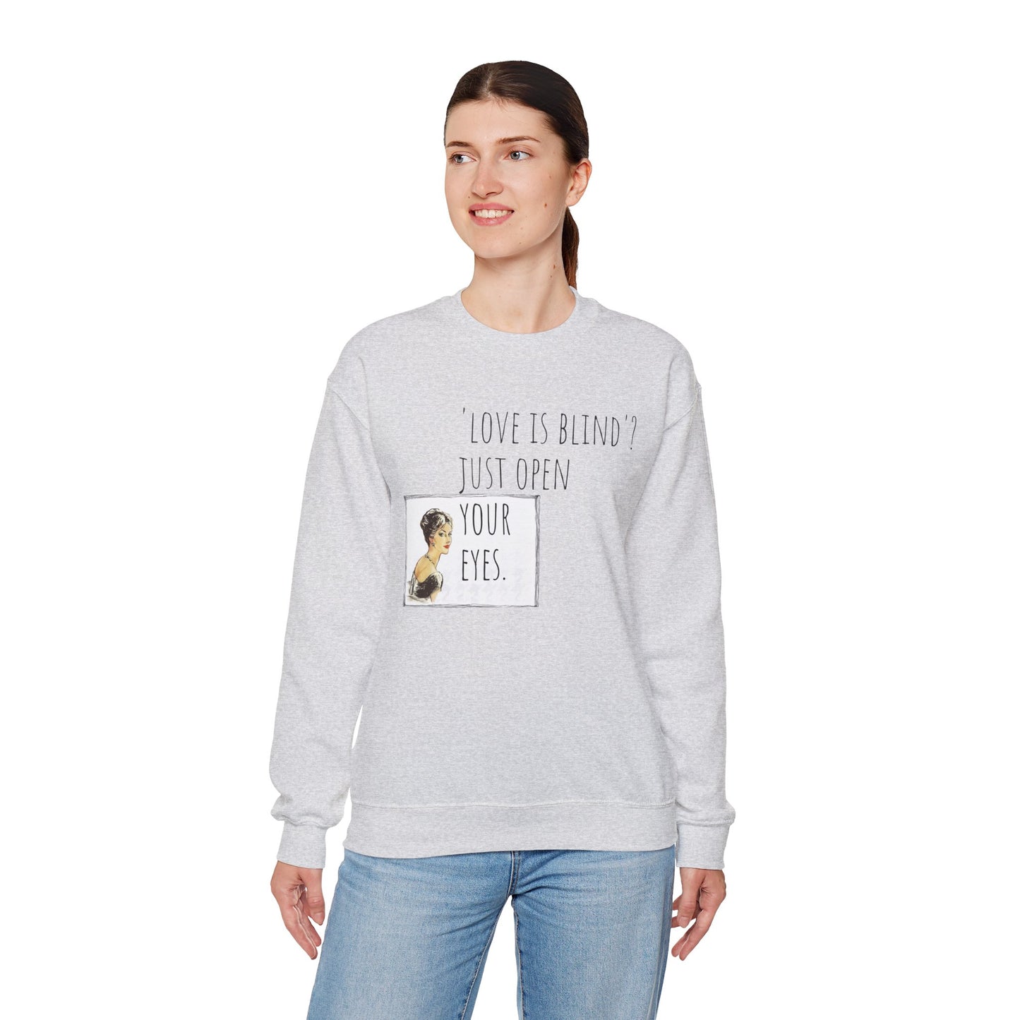 Funny Valentine Crewneck Sweatshirt for Women's