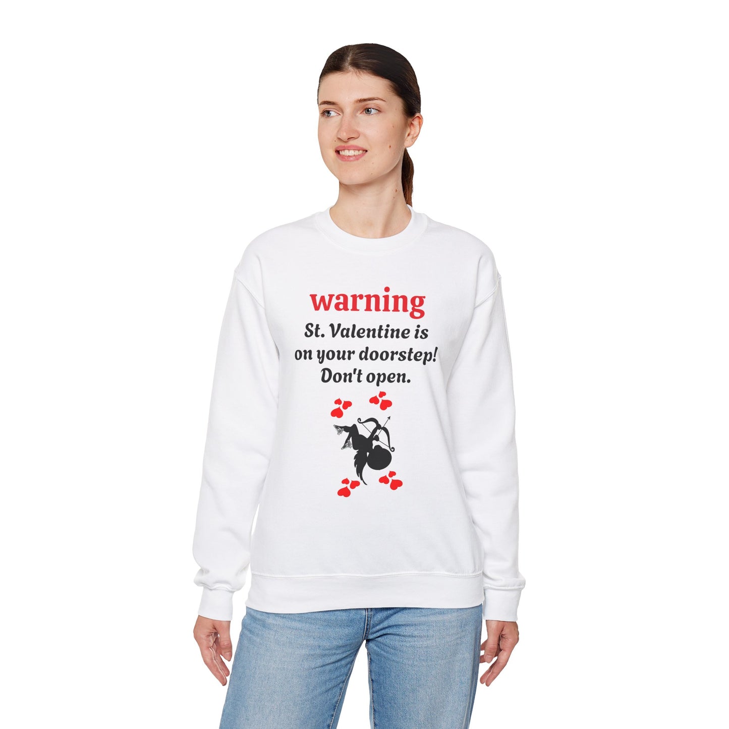 Cupid Valentine Funny Crewneck Sweatshirt