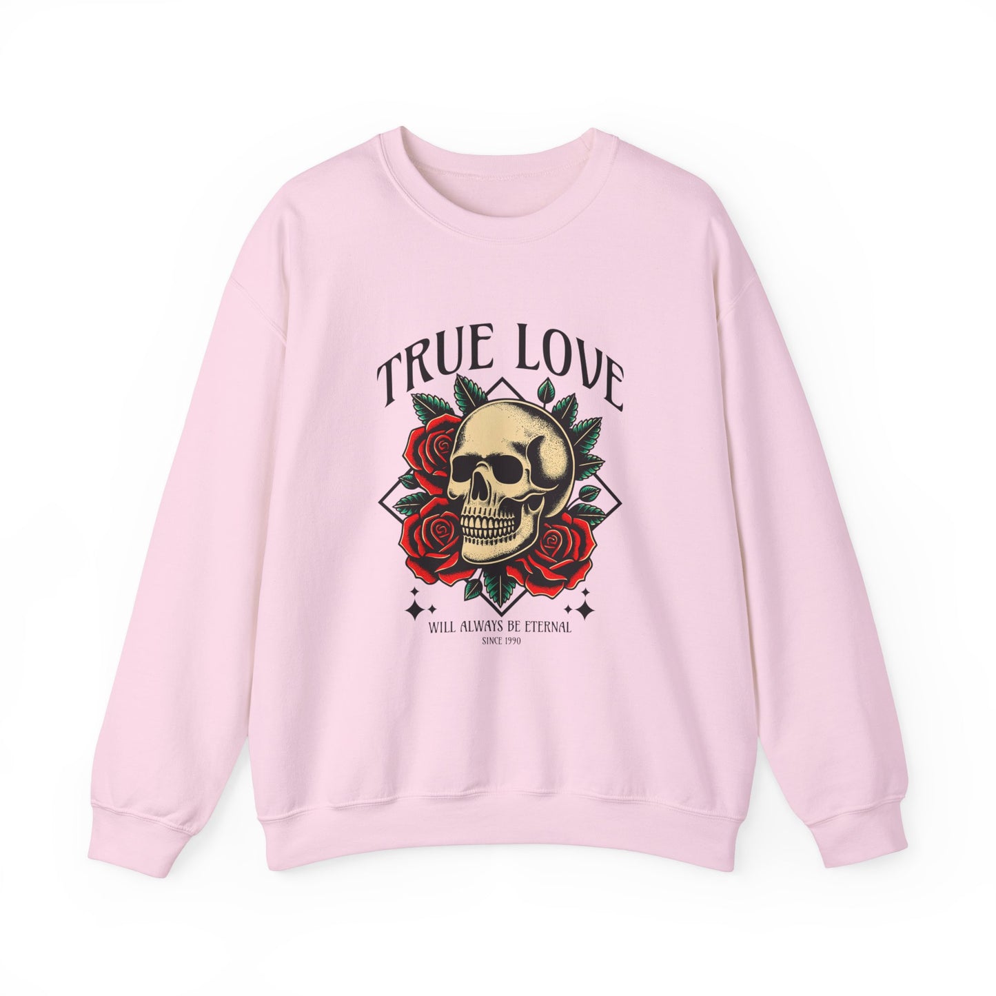 Skull and Roses True Love Sweatshirt for ValentinesDay