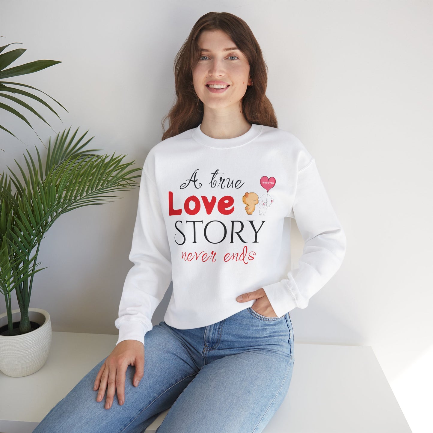 Love Story Kitty Crewneck Sweatshirt