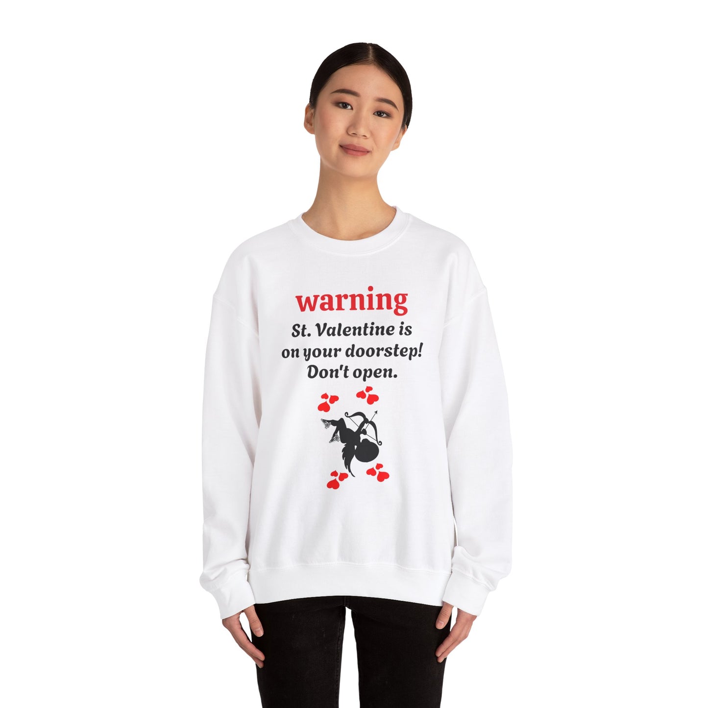 Cupid Valentine Funny Crewneck Sweatshirt