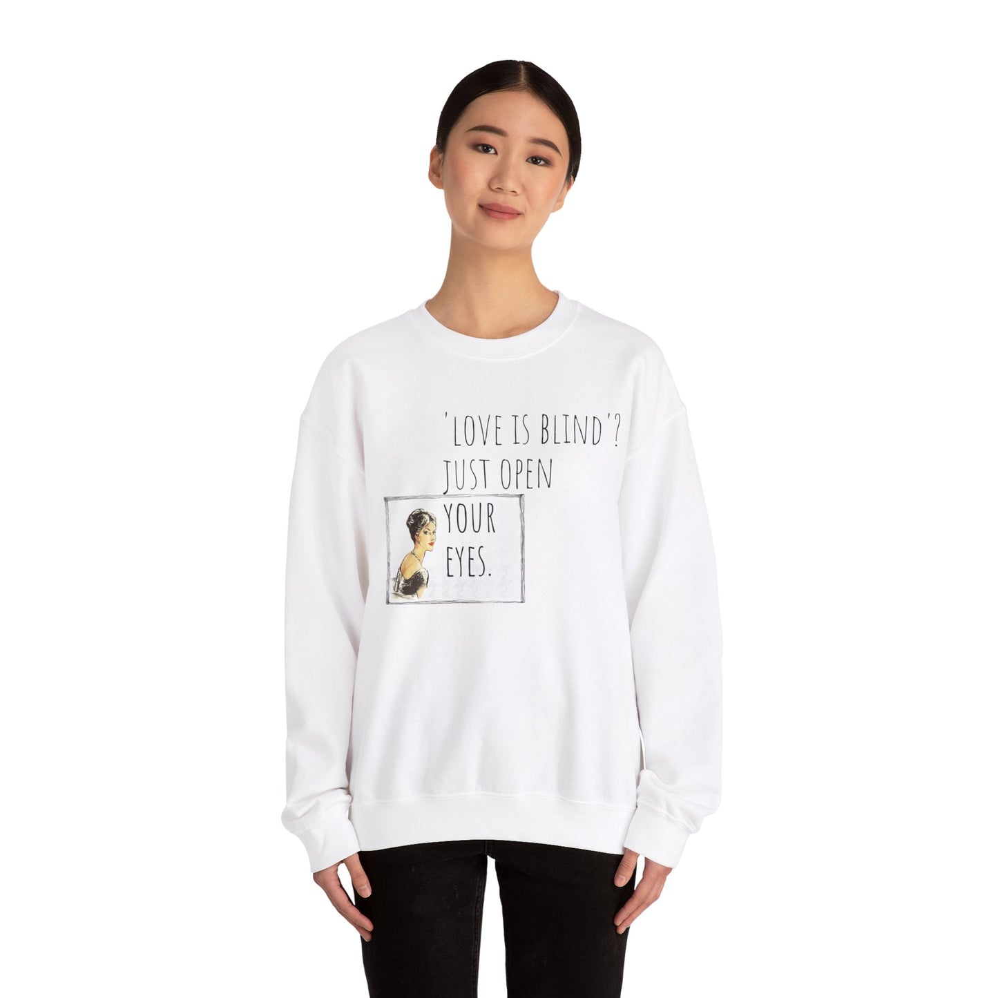 Funny Valentine Crewneck Sweatshirt for Women's