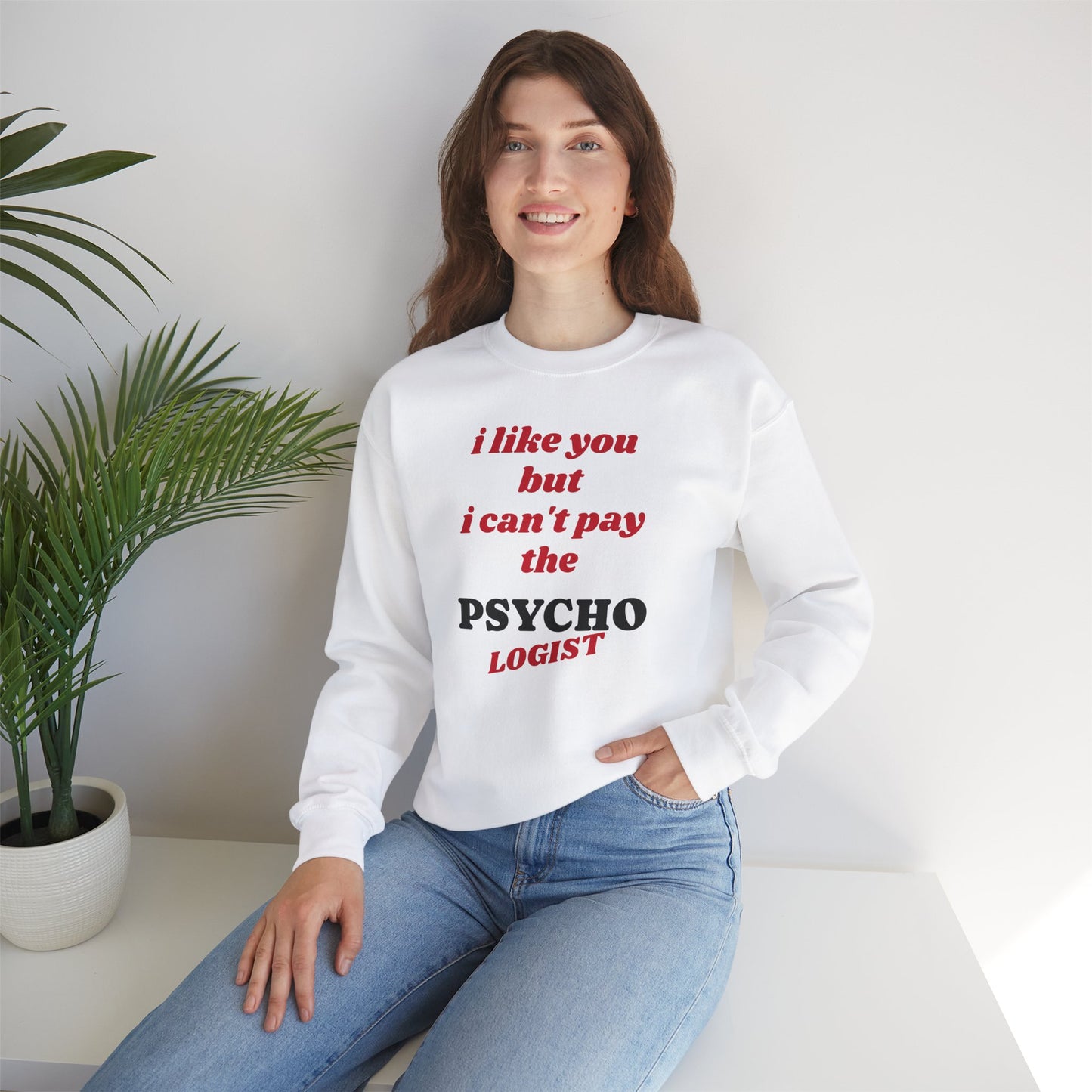 Valentine Funny Tee - Unisex Heavy Blend Crewneck Sweatshirt