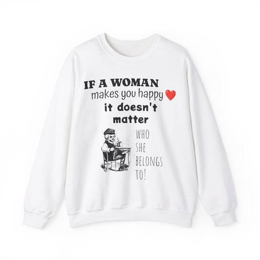 Funny Old Man Valentine's Day Crewneck Sweatshirt