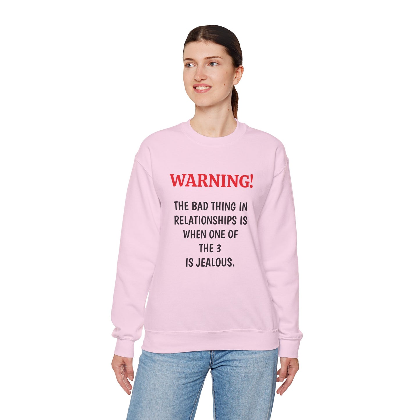 Valentine Funny Quote Couples Unisex Crewneck Sweatshirt