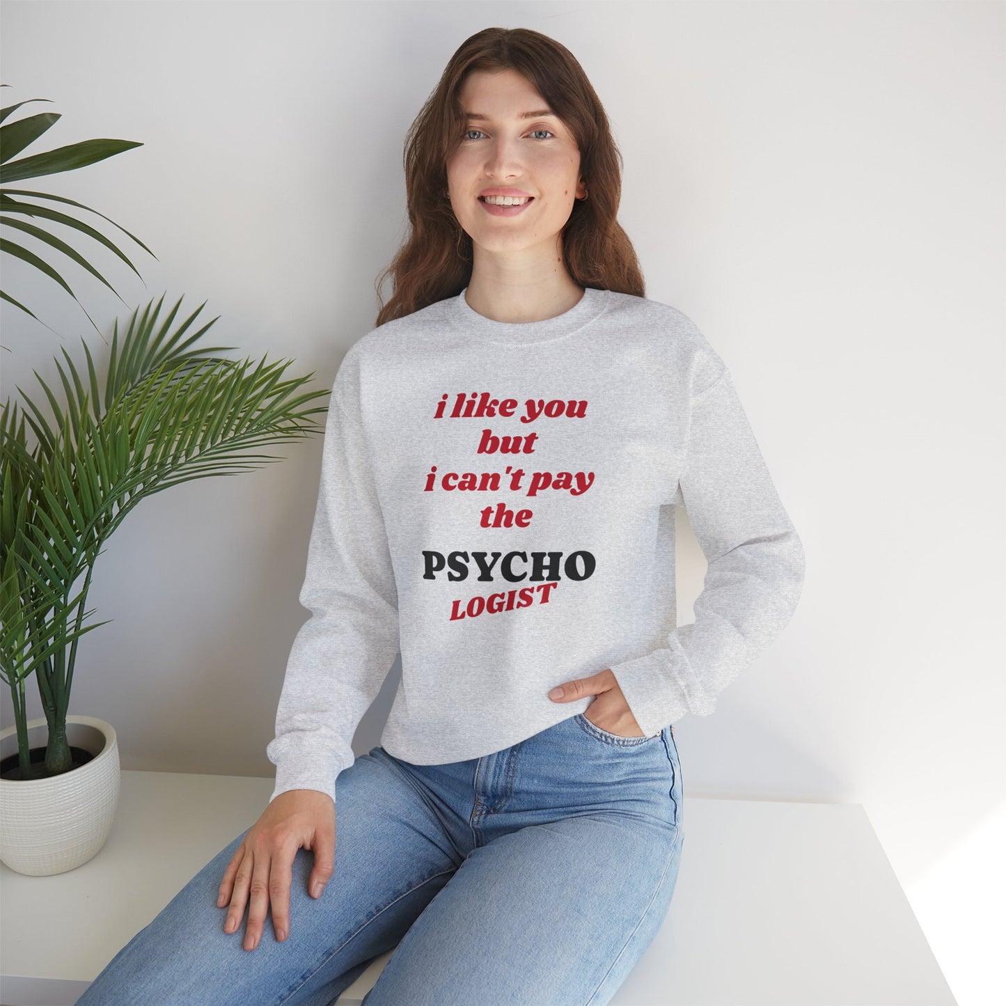 Valentine Funny Tee - Unisex Heavy Blend Crewneck Sweatshirt