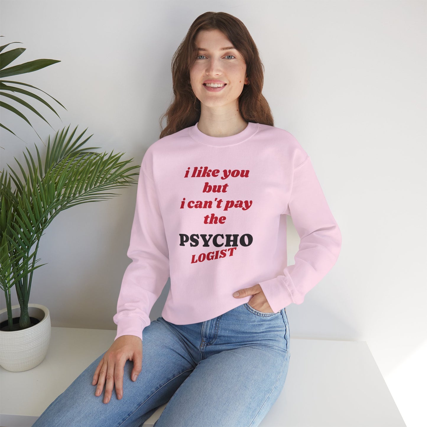 Valentine Funny Tee - Unisex Heavy Blend Crewneck Sweatshirt