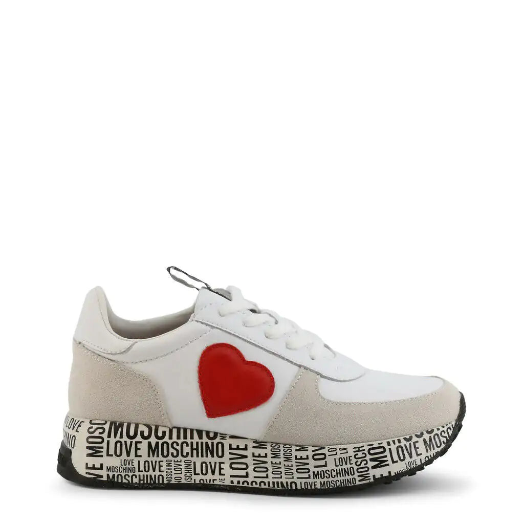 Love Moschino - Red Heart White Edition Sneakers