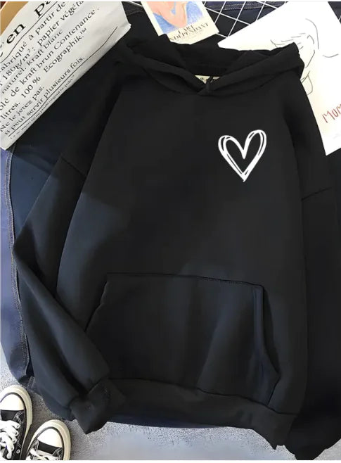 Kangaroo Pocket Love Hooded Sweatshirt