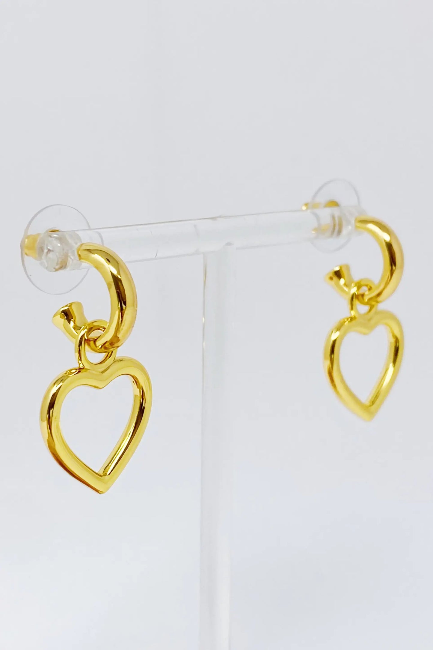 Love Heart Drop Earrings