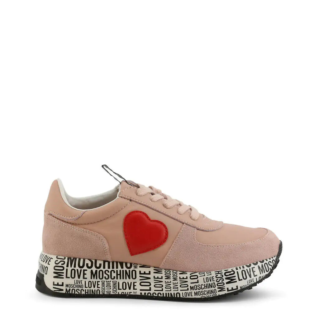 Love Moschino Pink Edition Sneakers - Red Heart Design