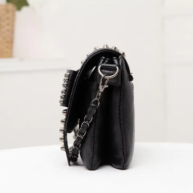 Rivet Punk Style Women's Shoulder Bag