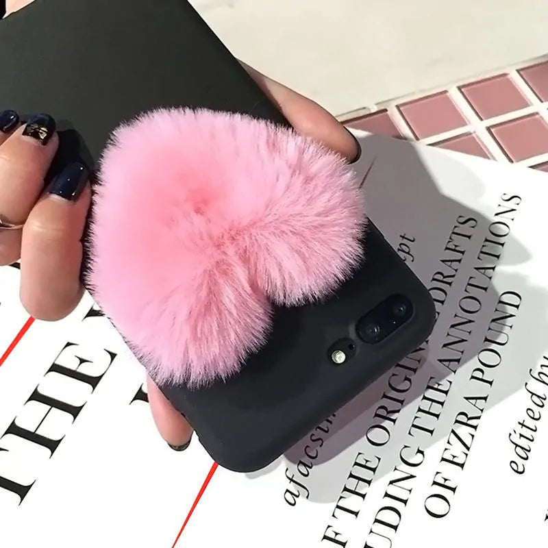 Furry Love Heart iPhone Case