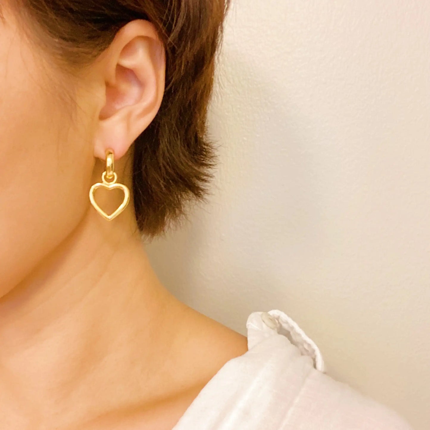 Love Heart Drop Earrings