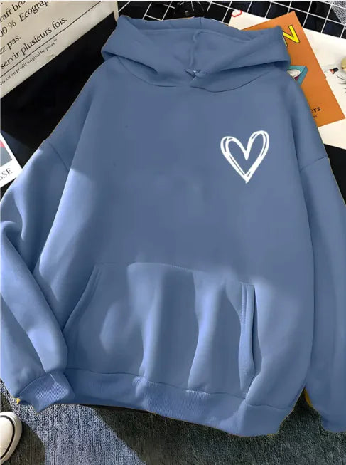 Kangaroo Pocket Love Hooded Sweatshirt