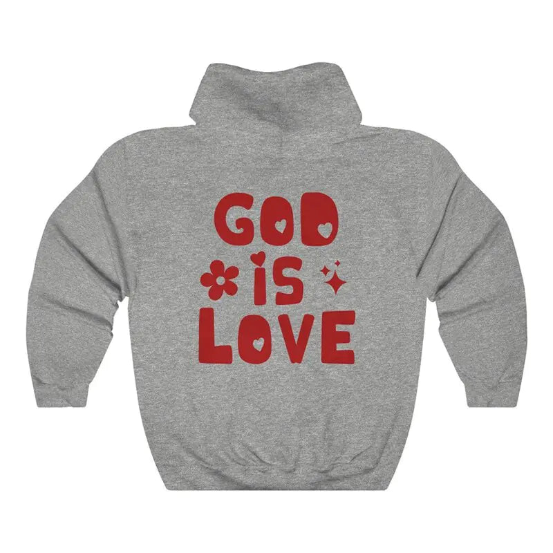 'God Is Love' Faith Print Hoodie