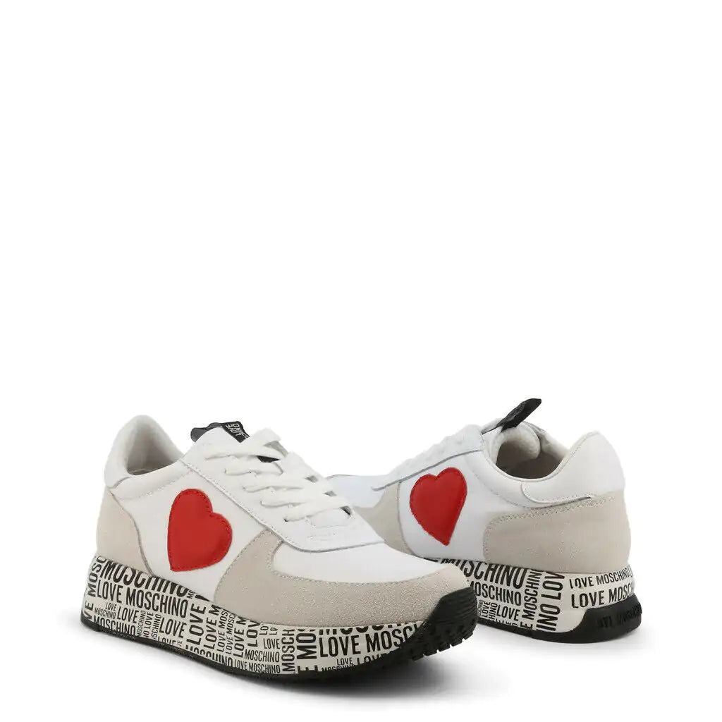 Love Moschino - Red Heart White Edition Sneakers