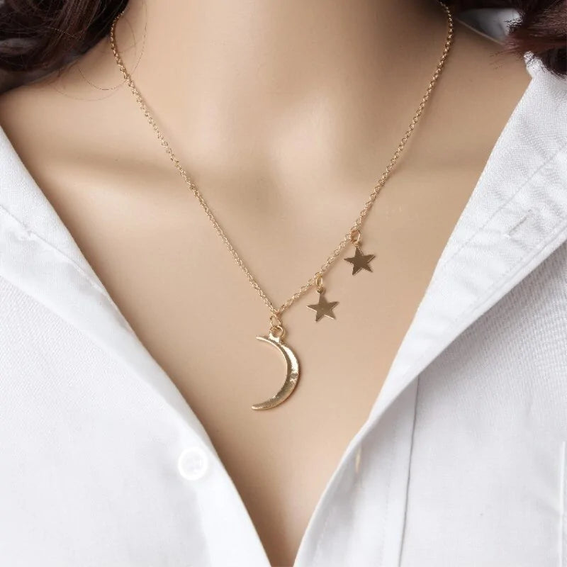 Women's Rose Gold Statement Pendant Necklace