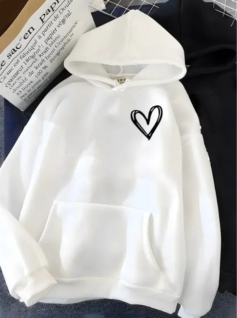 Kangaroo Pocket Love Hooded Sweatshirt